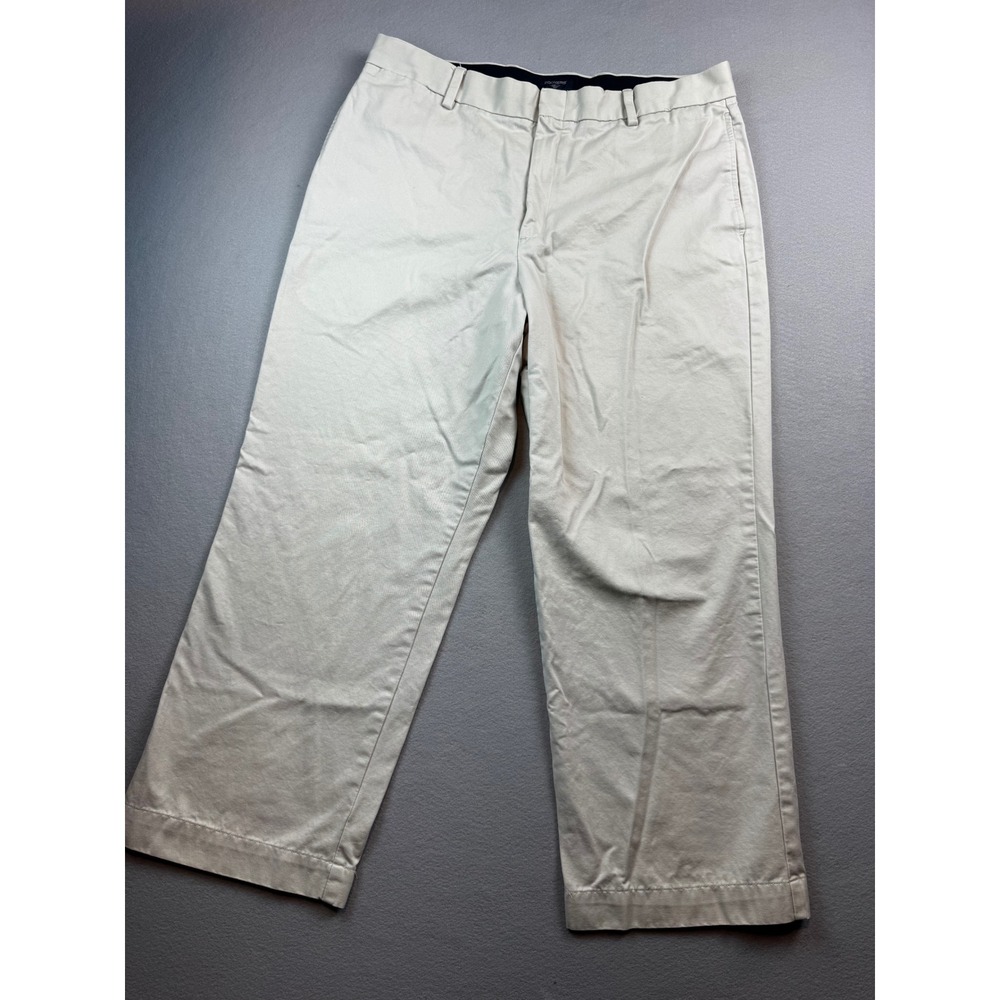 Dockers D3 Classic Fit Chino Pants Mens 38x29 Stone Beige Flat Front Khakis